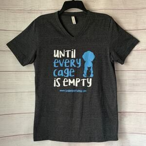 Bailing Out Benji Charcoal Gray Graphic T Shirt UNTIL EVERY CAGE IS EMPTY Size M